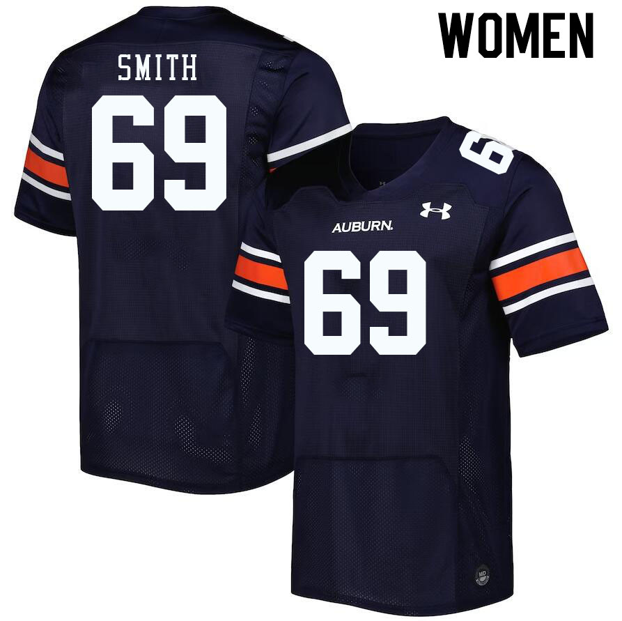 Women's Auburn Tigers #69 Colby Smith Navy 2023 College Stitched Football Jersey